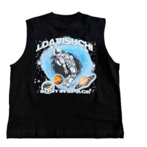 L'DAVISHCHI "Lost in Space" Astronaut Graphic T-shirt